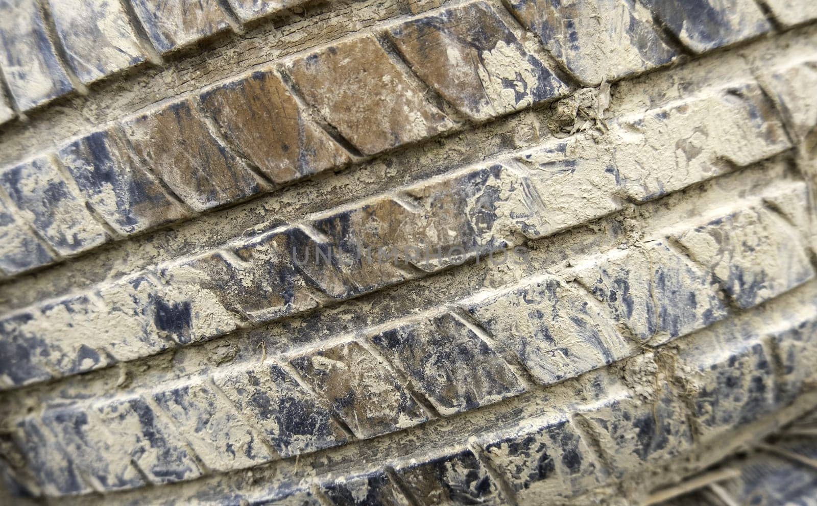 Detail of tires in the trash, pollution and dirt, recycling