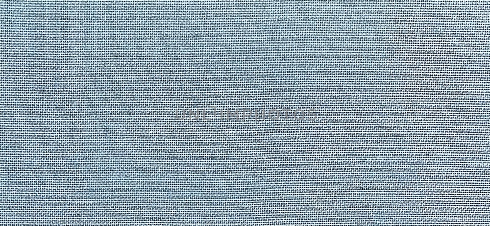 blue-green background of intertwined threads and rows. Banner. Fabric texture with uneven surface.