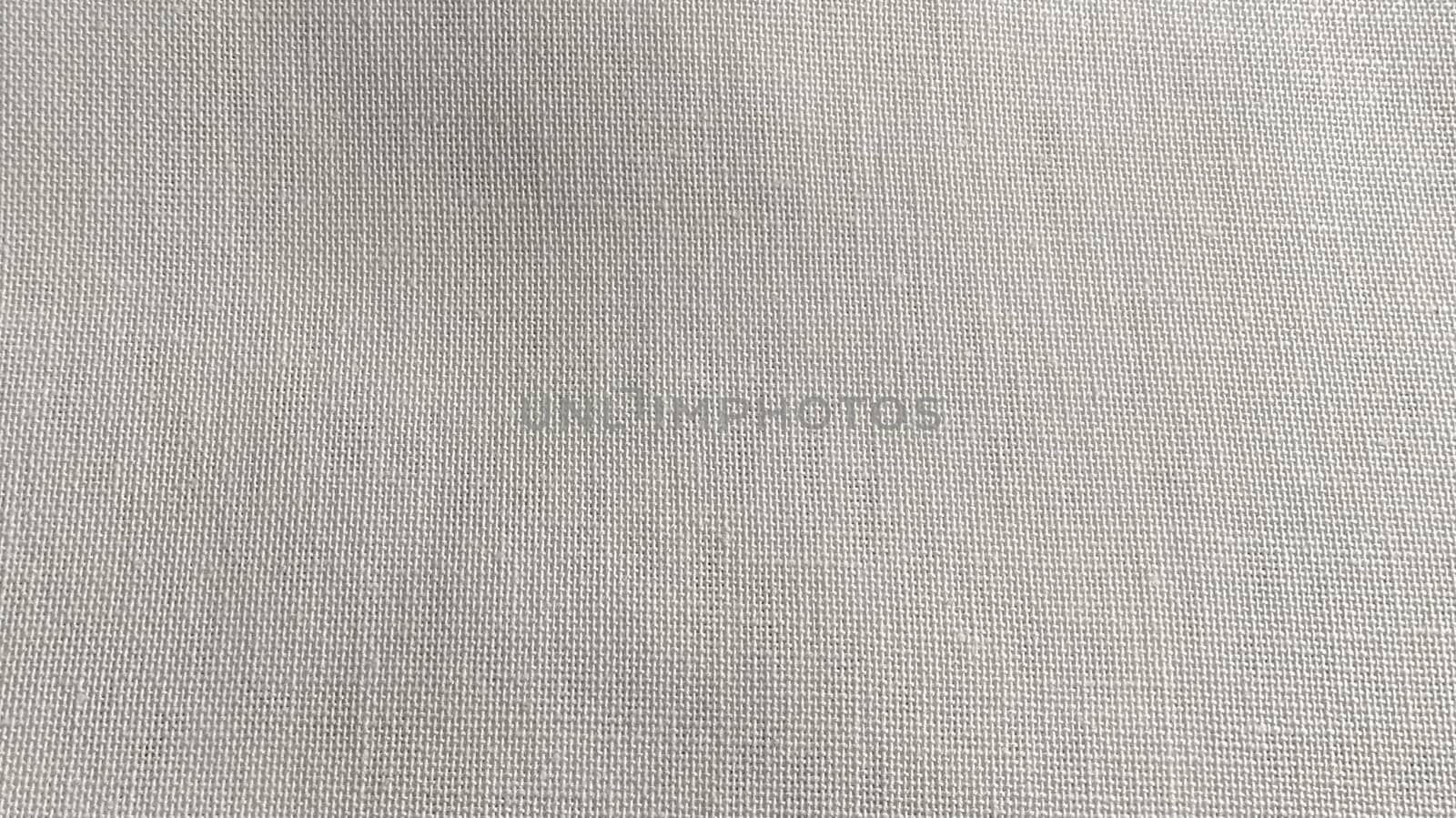 White fabric close-up. Cotton linen weave. Close-up.