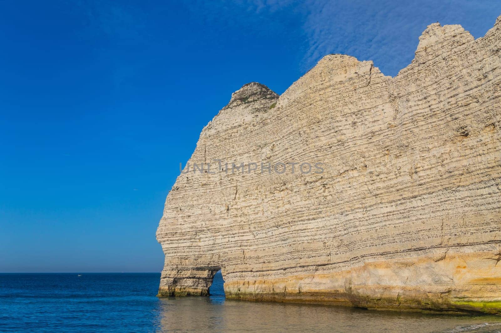 Limestone cliffs at Etretat, Coast of Normandy, France