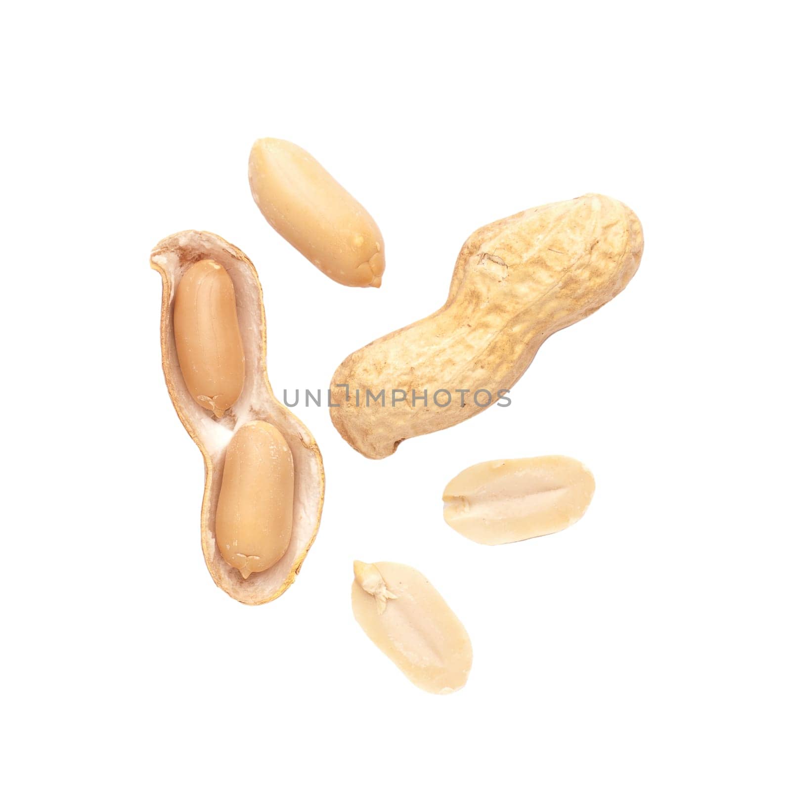 Organic peanuts, healthy food or ingredients, tasty snacks, vegan protein food supplement