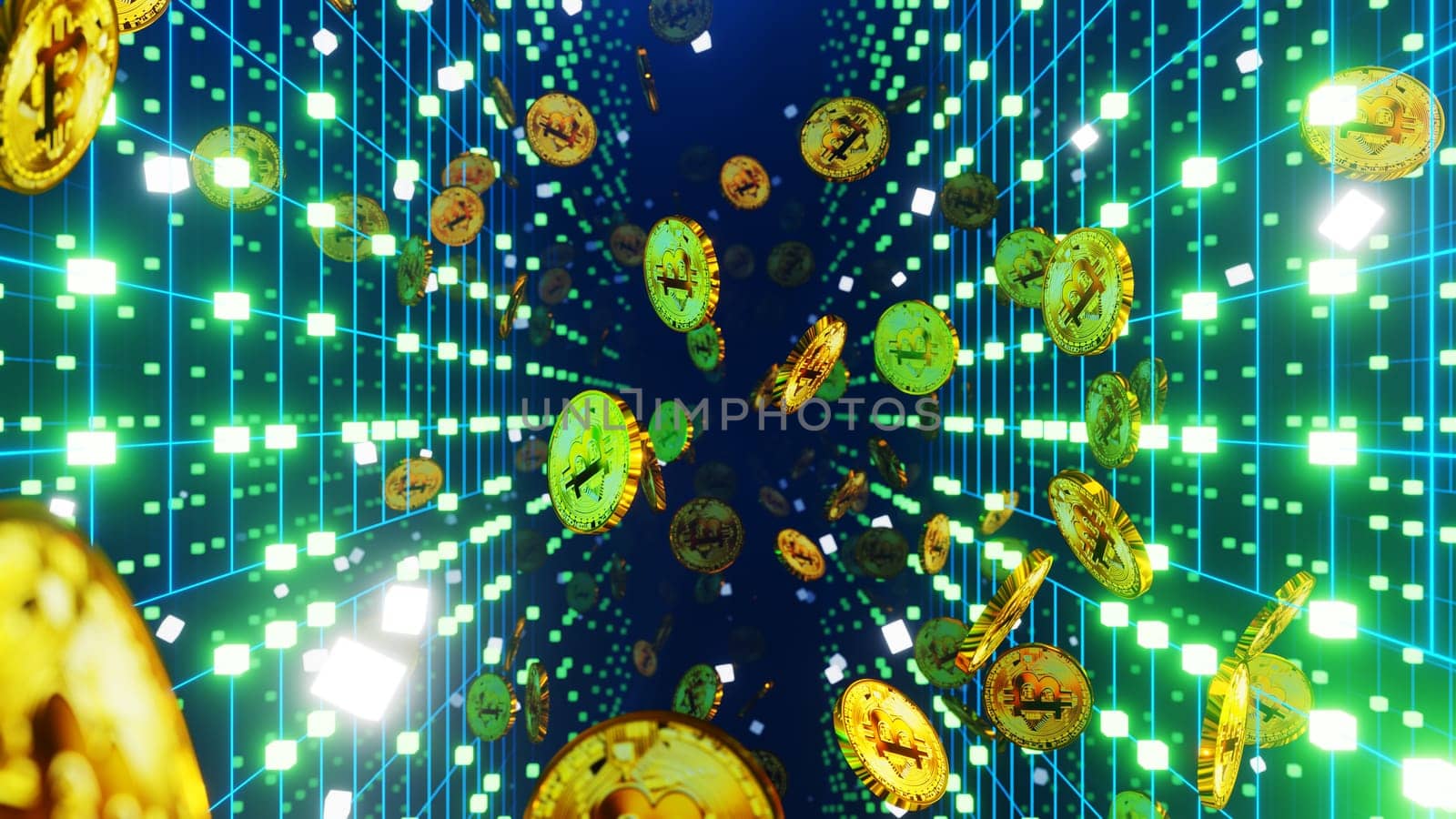3D illustration Background for advertising and wallpaper in sci fi and technology innovation scene. 3D rendering in decorative concept.