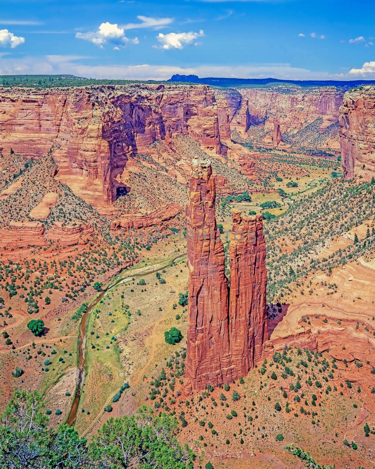 Spider Rock in Canyon de Chelly in Arizona