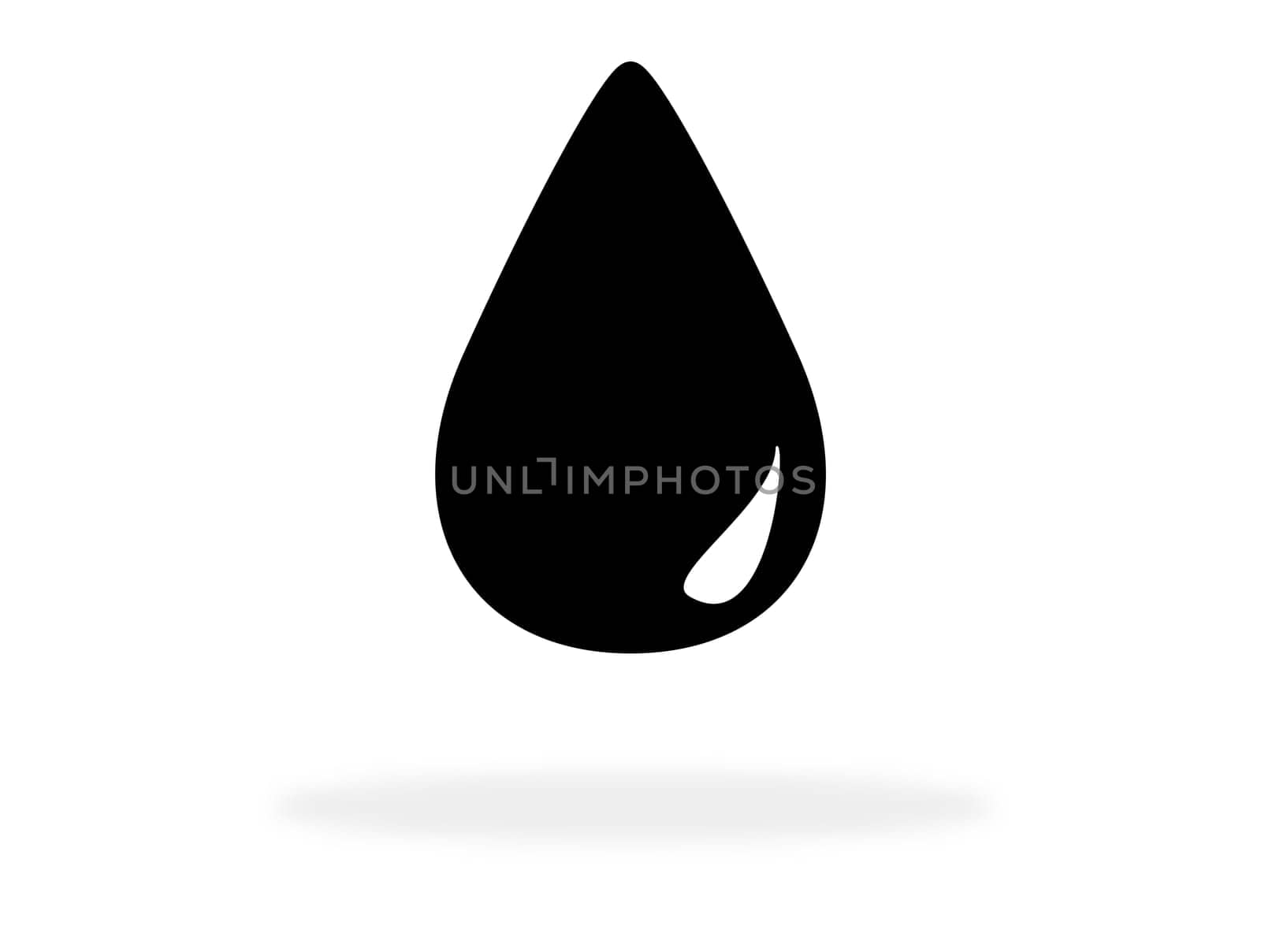Black Oil icon with shadow