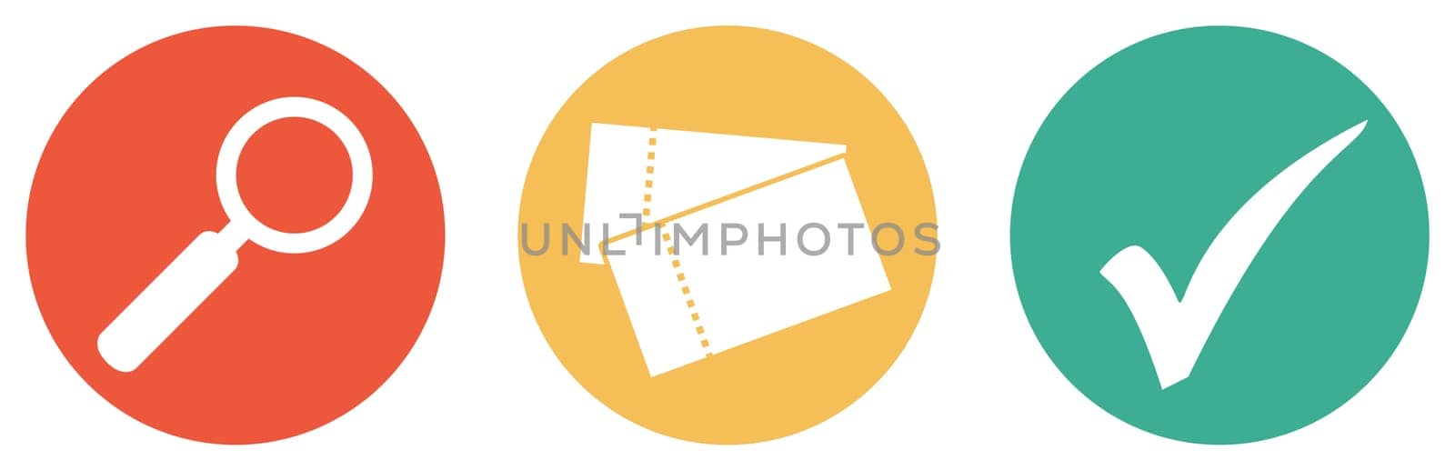 Search and find tickets - Colorful Button Banner