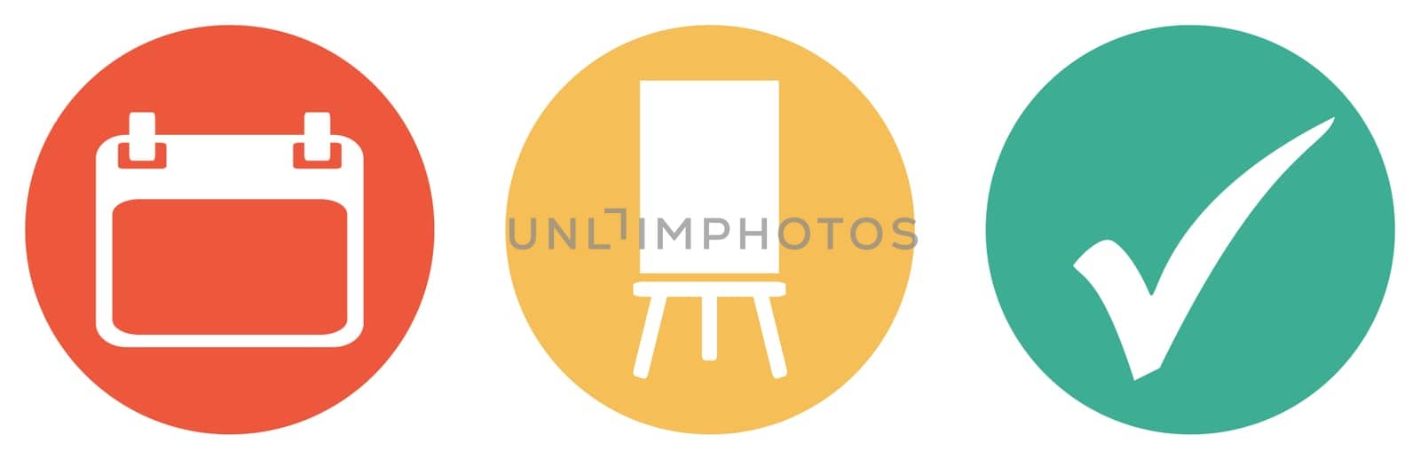 Courses, Presentaion or Seminar appointments - Colorful Button Banner