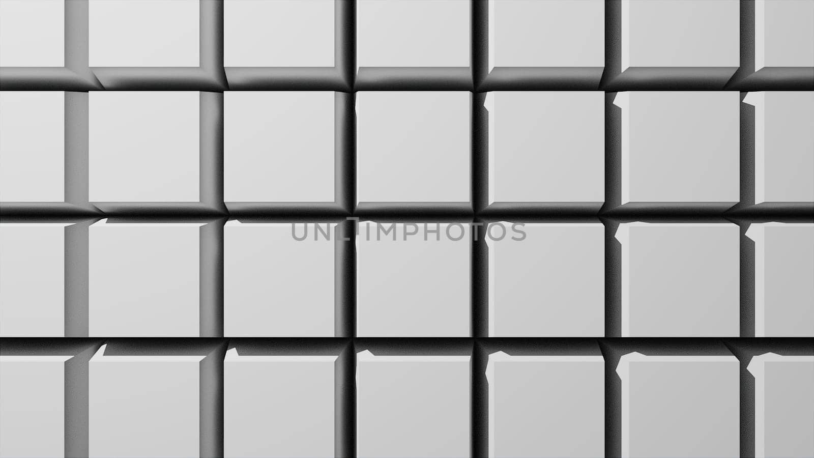 Grid cubes. Computer generated 3d render