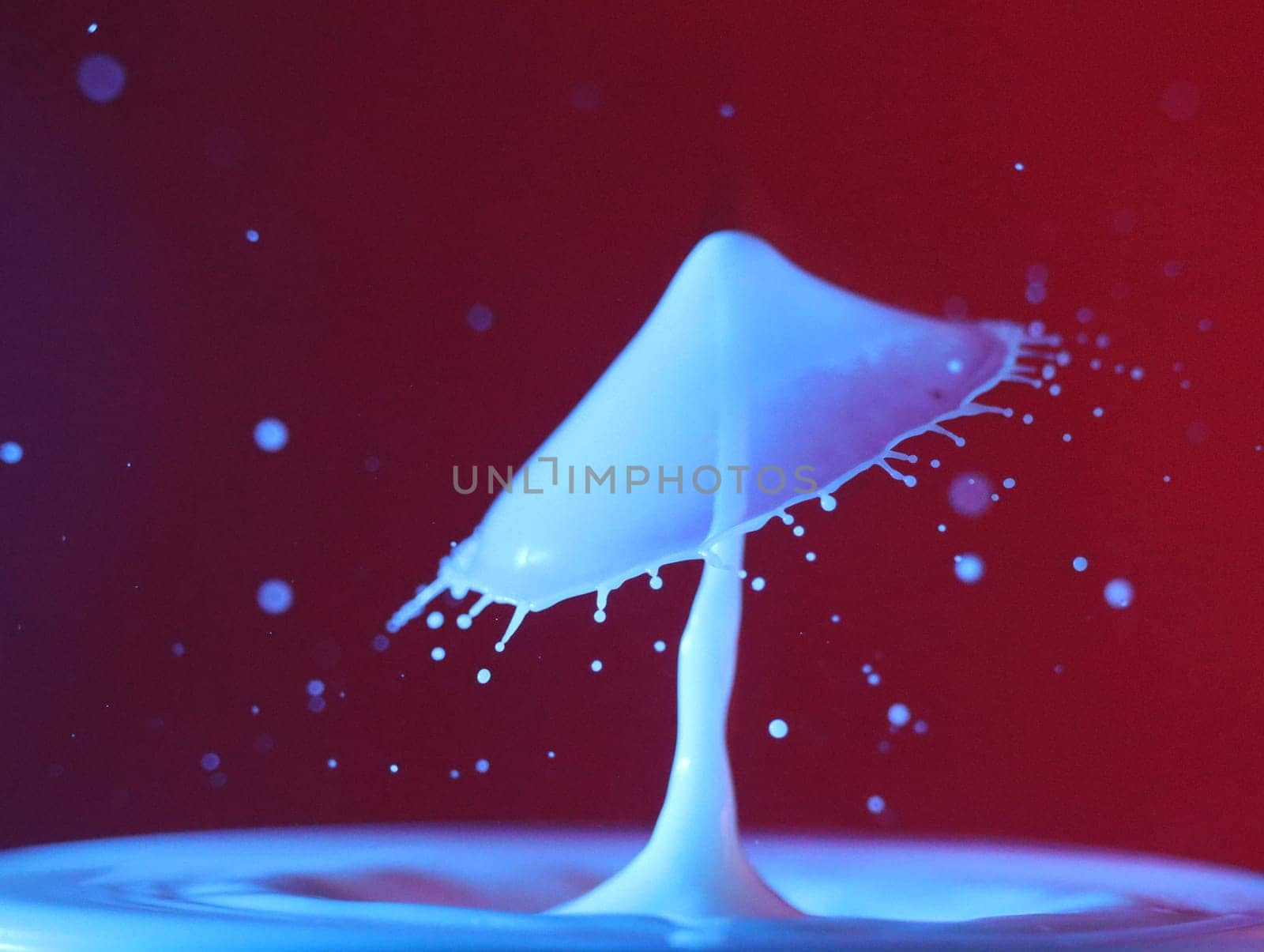 drops colliding and forming a spectacular image abstract random shapes