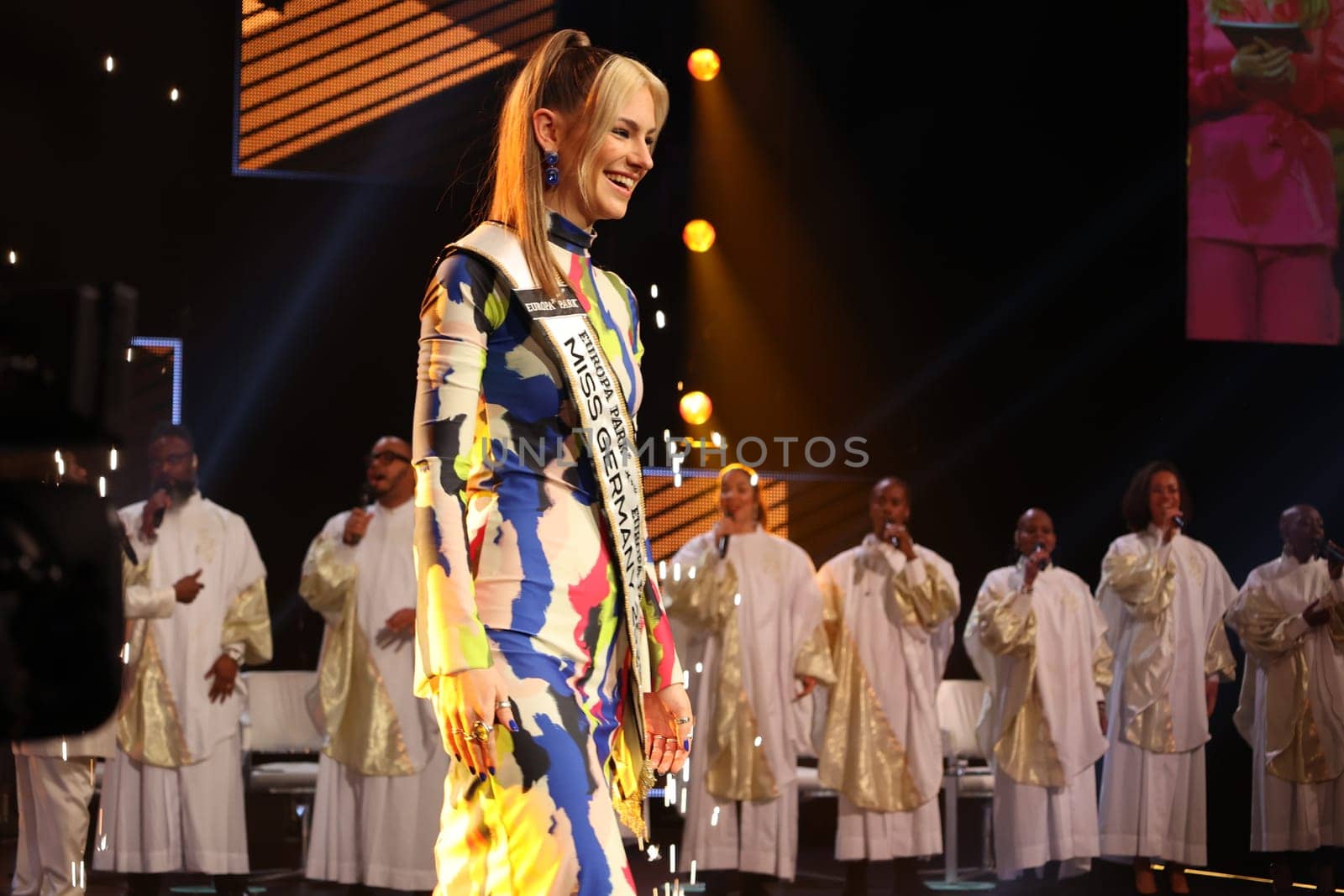 She was able to shine: Kira Geiss (Stuttgart) has been elected the new Miss Germany 2023 at the Miss Germany Award Show 2023 - The final in Europapark Rust - On Saturday,04 March 2023,the title "Miss Germany"" was awarded for the 20th time at Europapark. 900 guests attended the proclamation in the DOME,more than 100 media representatives from the press,radio and television were accredited."