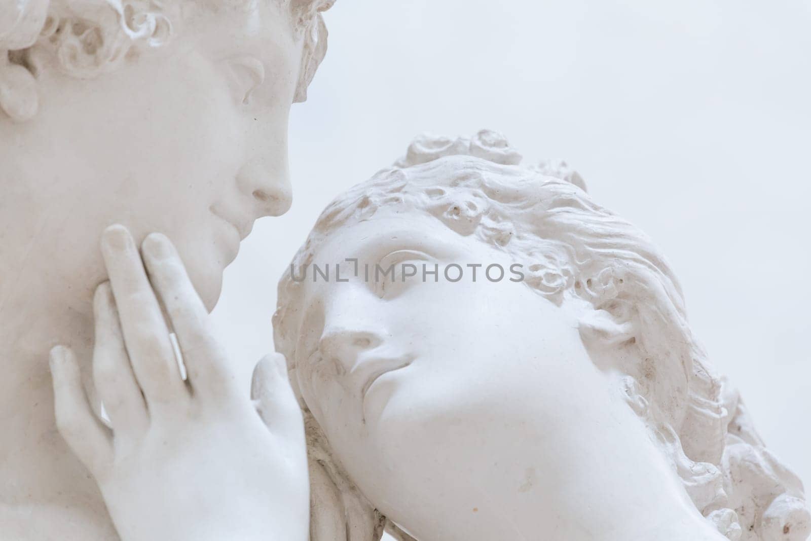 Possagno, Italy - July 2022: Venus and Adonis, work by Antonio Canova, 1794 - Venere e Adone