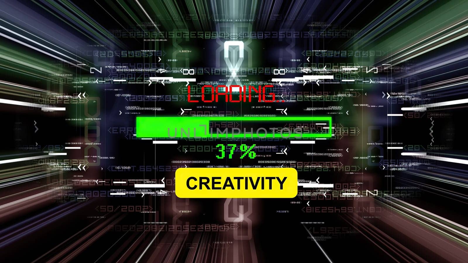 Creativity loading  progress bar on the screen,Creativity loading  progress bar on the screen