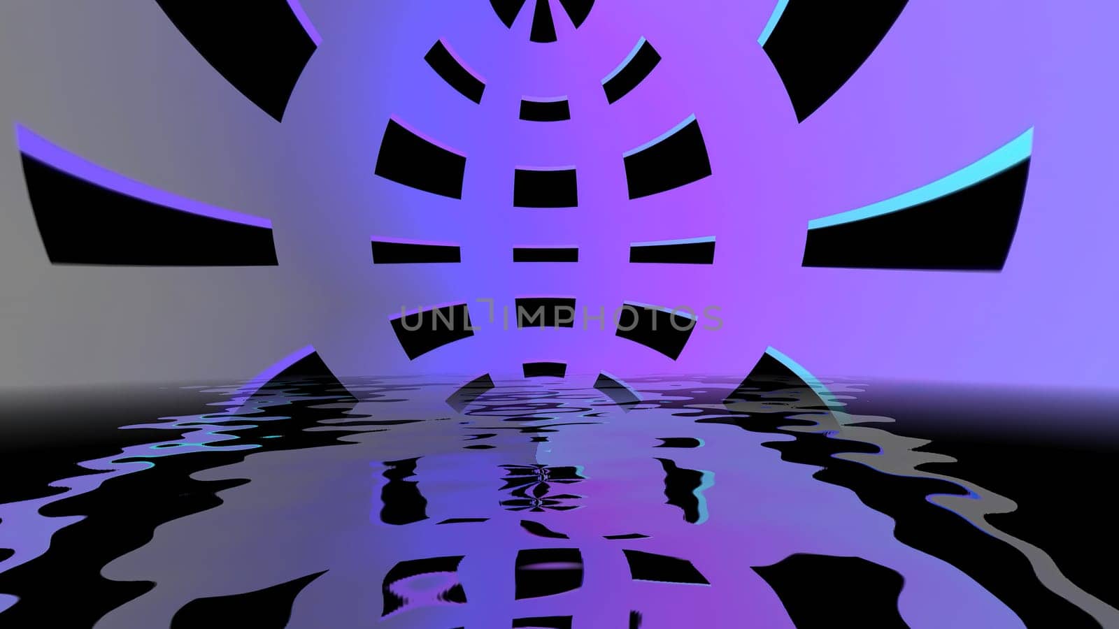 Abstract  background with geometric shapes reflecting in water,Abstract  background with geometric shapes reflecting in water