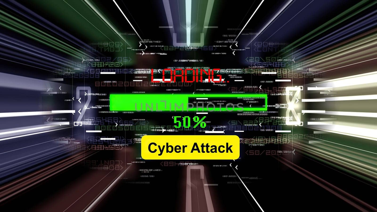 Cyber attack loading  progress bar on the screen,Cyber attack loading  progress bar on the screen