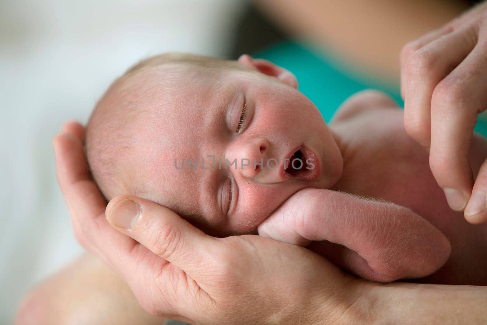 Eben Brittain is one week old.