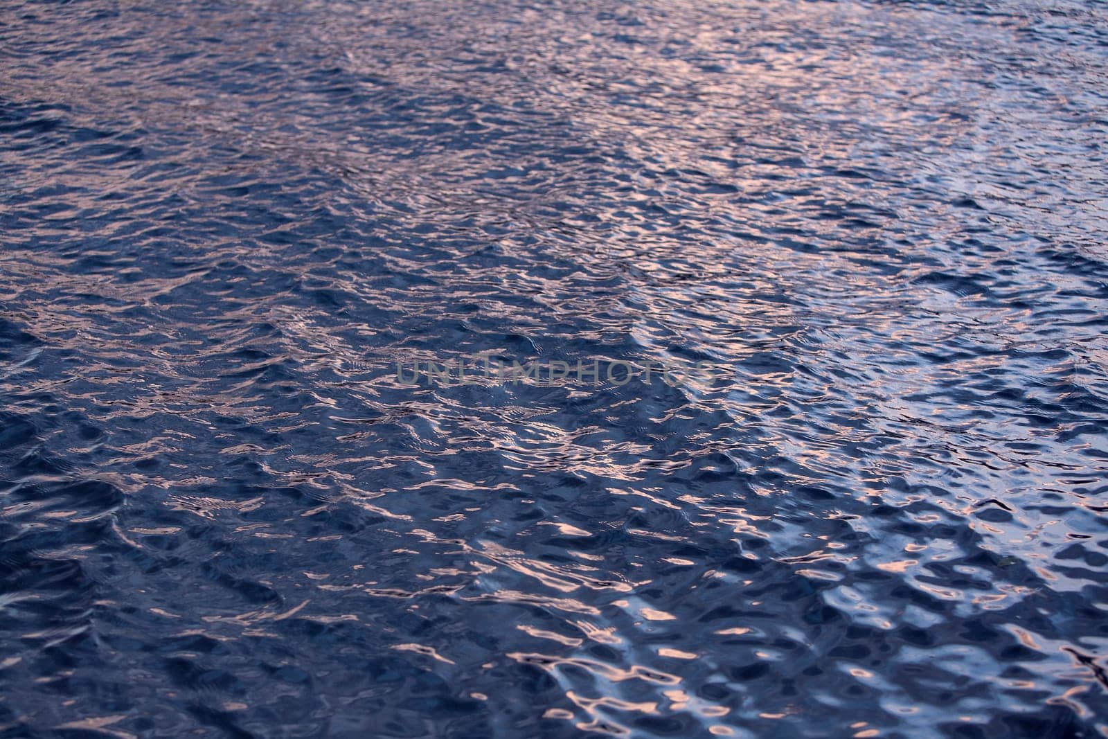 Water Reflections on Colby Lake in Saranac Lake, New York.