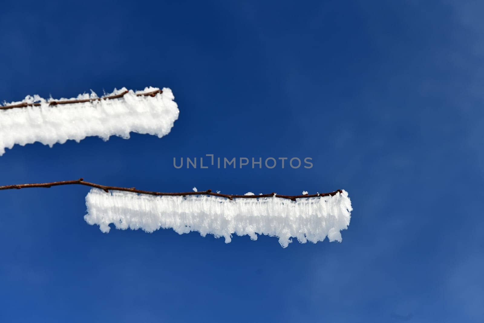 beautiful winter landscape in sunny weather