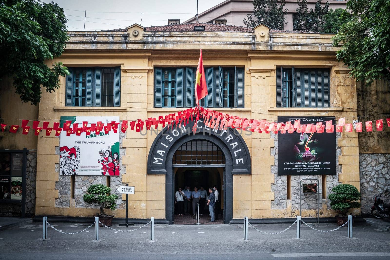 Hanoi, Vietnam, November 15, 2022: Hoa Lo Prison - an infamous prison built by French colonists where American POW were kept during vietnam war