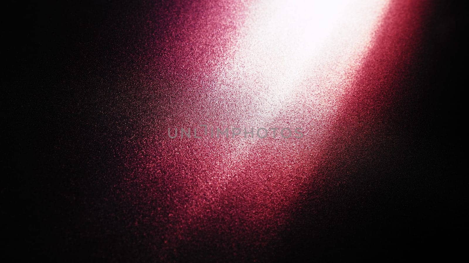 Diagonal rays of light on a red, burgundy and black background. Blurred abstract background light effect and leaks. Side surface illumination. Parallel and asymmetric lines, stripes of light at angle