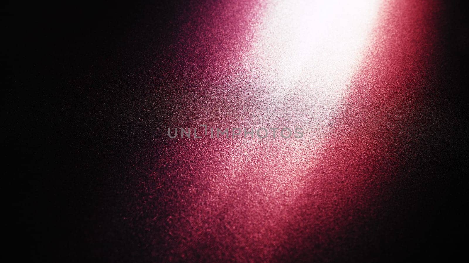 Diagonal rays of light on a red, burgundy and black background. Blurred abstract background light effect and leaks. Side surface illumination. Parallel and asymmetric lines, stripes of light at angle