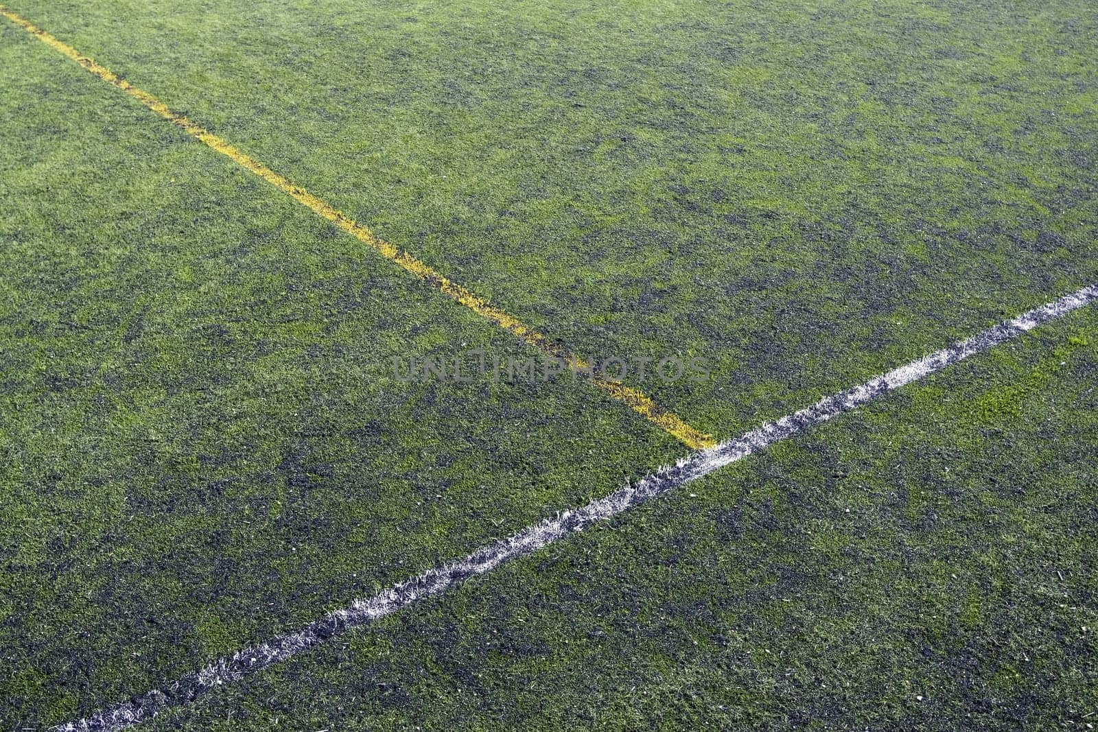 Soccer field detail, competition and rivalry, elite sport