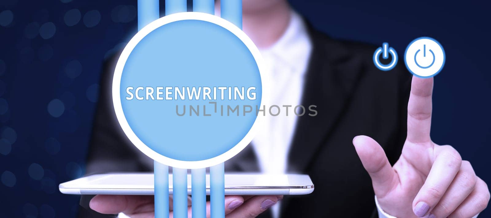 Writing displaying text Screenwriting, Business idea the art and craft of writing scripts for media communication