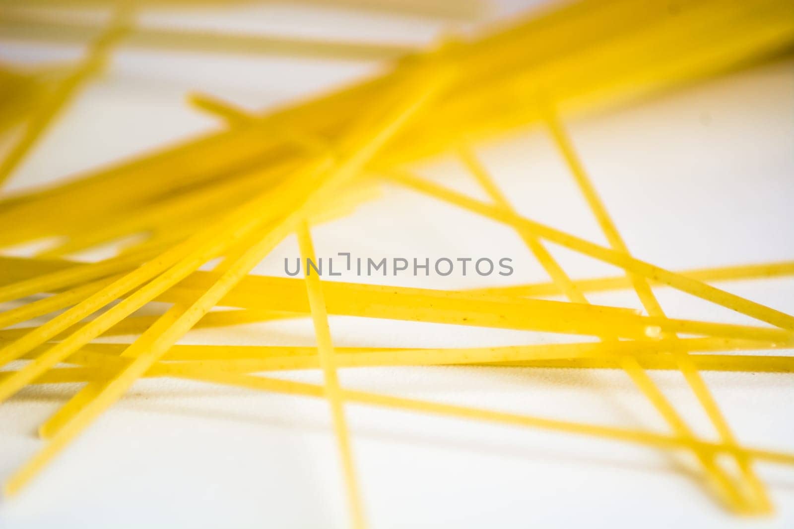 a bunch of italian spaghetti ready to be cooked