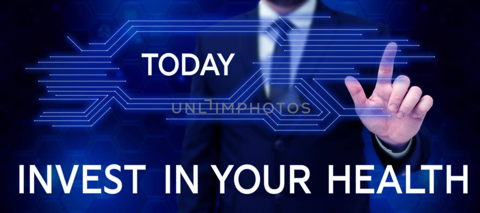 Text showing inspiration Invest In Your Health, Business concept Live a Healthy Lifestyle Quality Food for Wellness