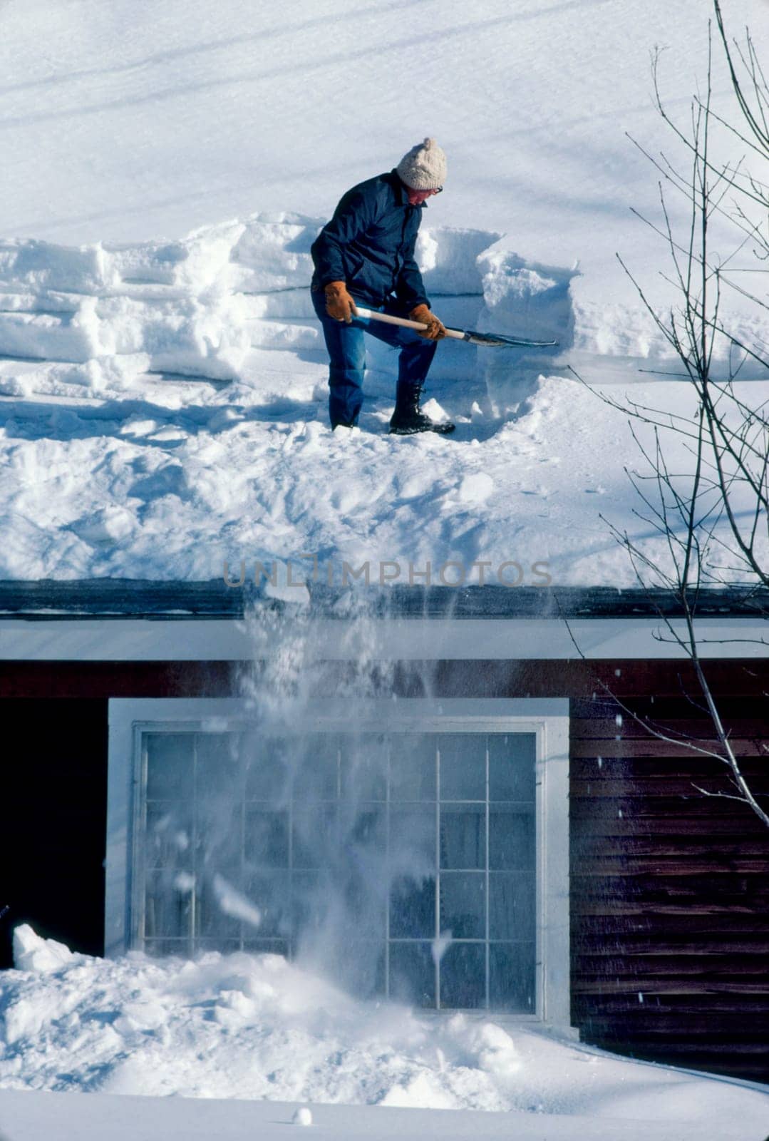 Shoveling snow in Hanover N.H.