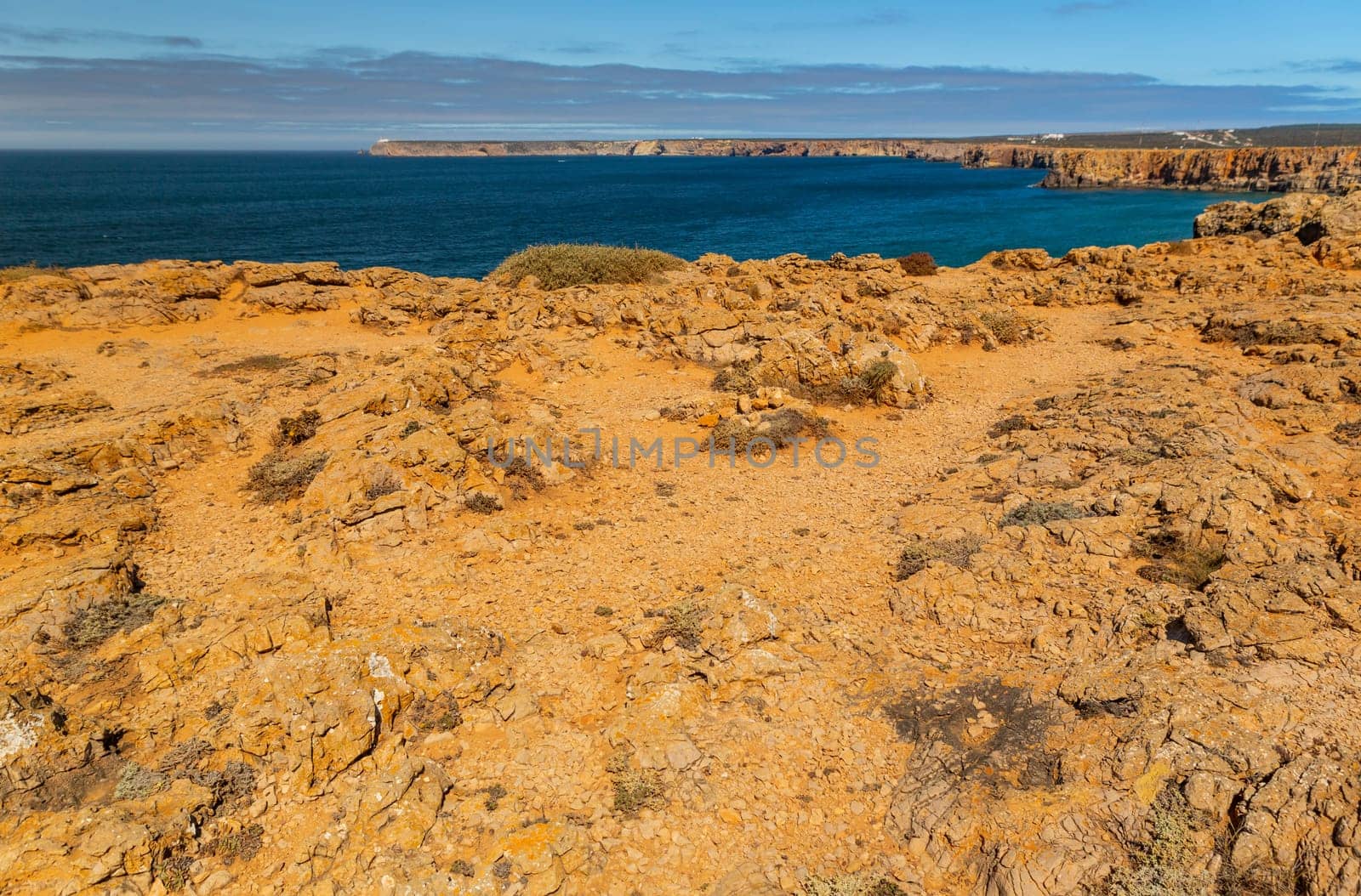 Cliffs in Sagres coast. Algarve, Portugal