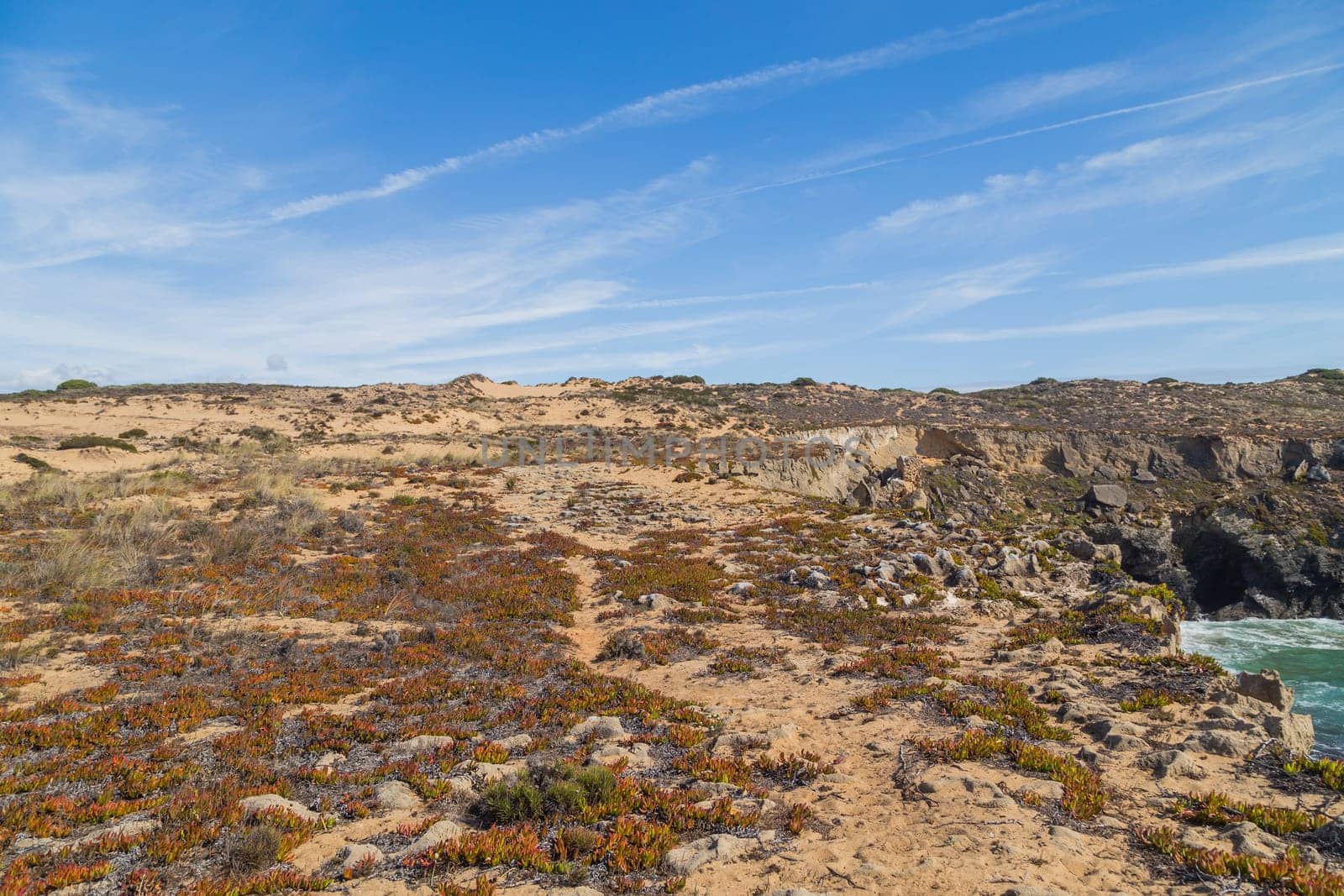 Beautiful landscape in Vicentina Coast Natural Park, Alentejo, Portugal