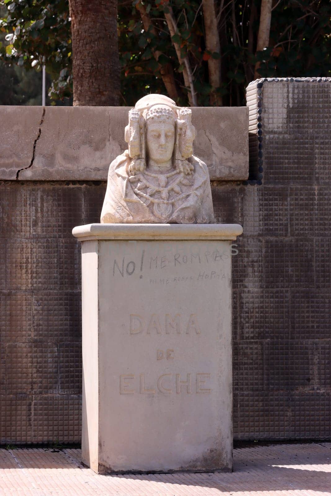 Dama de Elche- Büste, Nachbildung des Originals aus dem historischen Nationalmuseum Madrid, Gran Canaria, Spanien, San Agustin