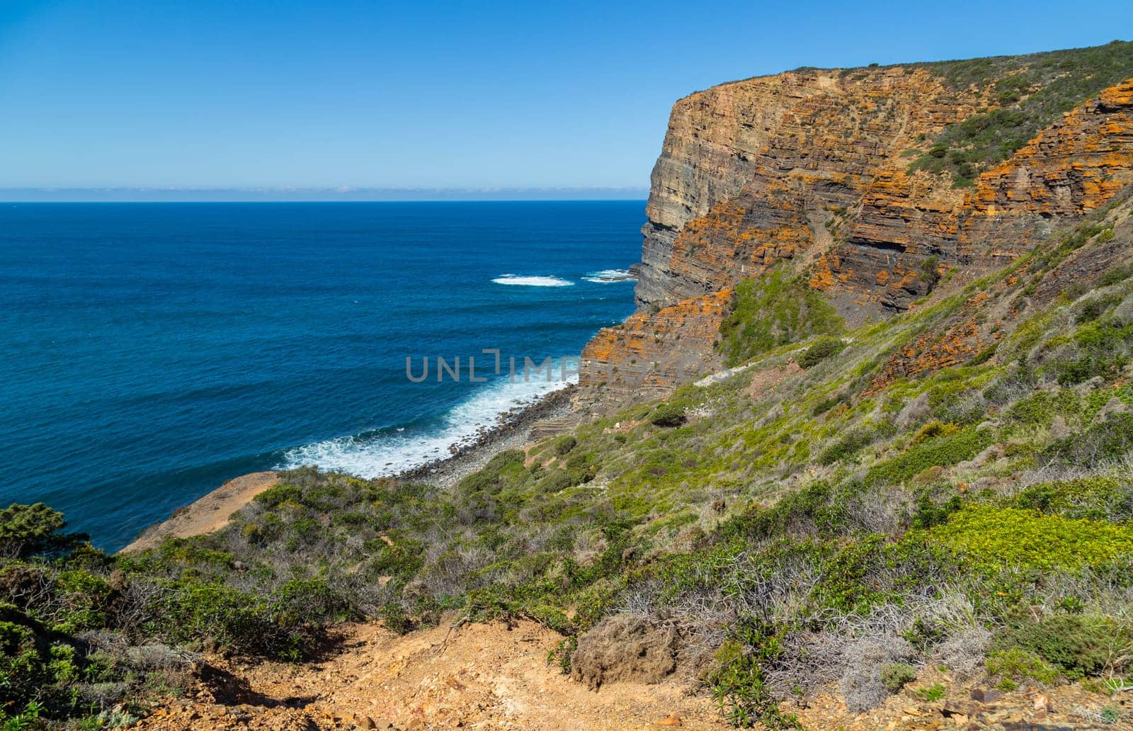 Cliffs in the Algarve West Coast, near Sagres, Portugal