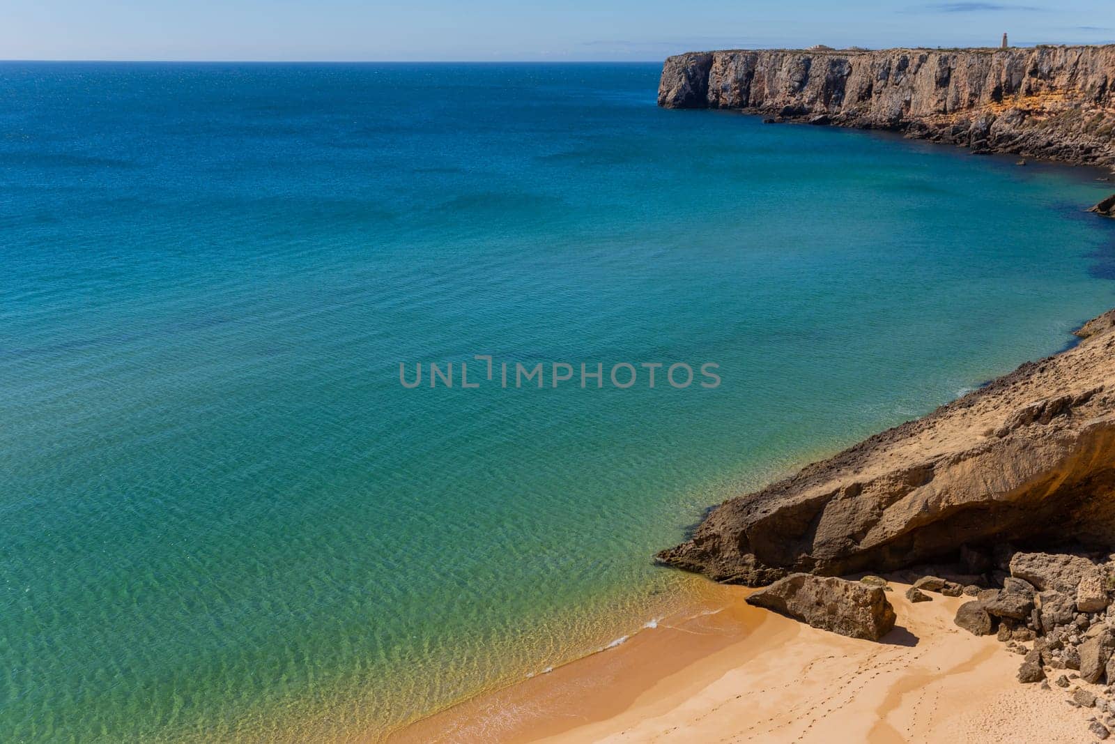 Cliffs in Sagres coast. Algarve, Portugal