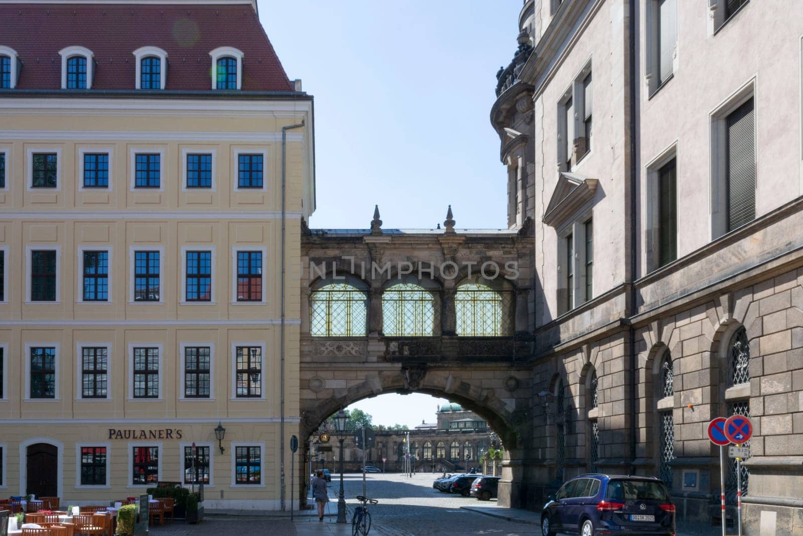 DRESDEN,  GERMANY - JUNI 17, 2021:.Dresden, Germany - Juni 14, 2021:.Dresden cityscape with cathedral, and Elbe river, Saxony, Germany