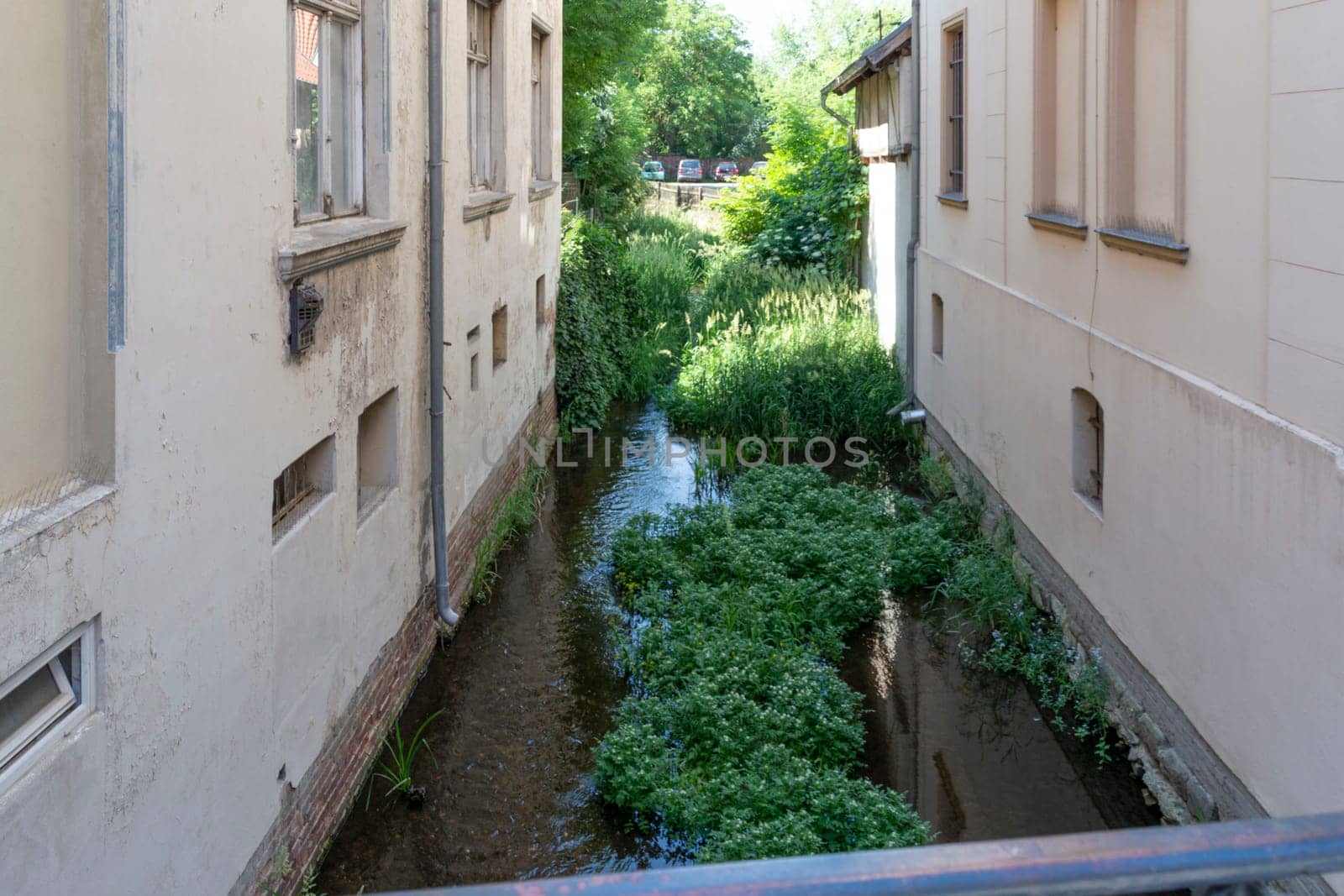 QUEDLINGBURG, GERMANY - JUNE 18, 2021:.Quedlinburg, Germany - June 18, 2021:.Cityscape of medieval city Quedlinburg