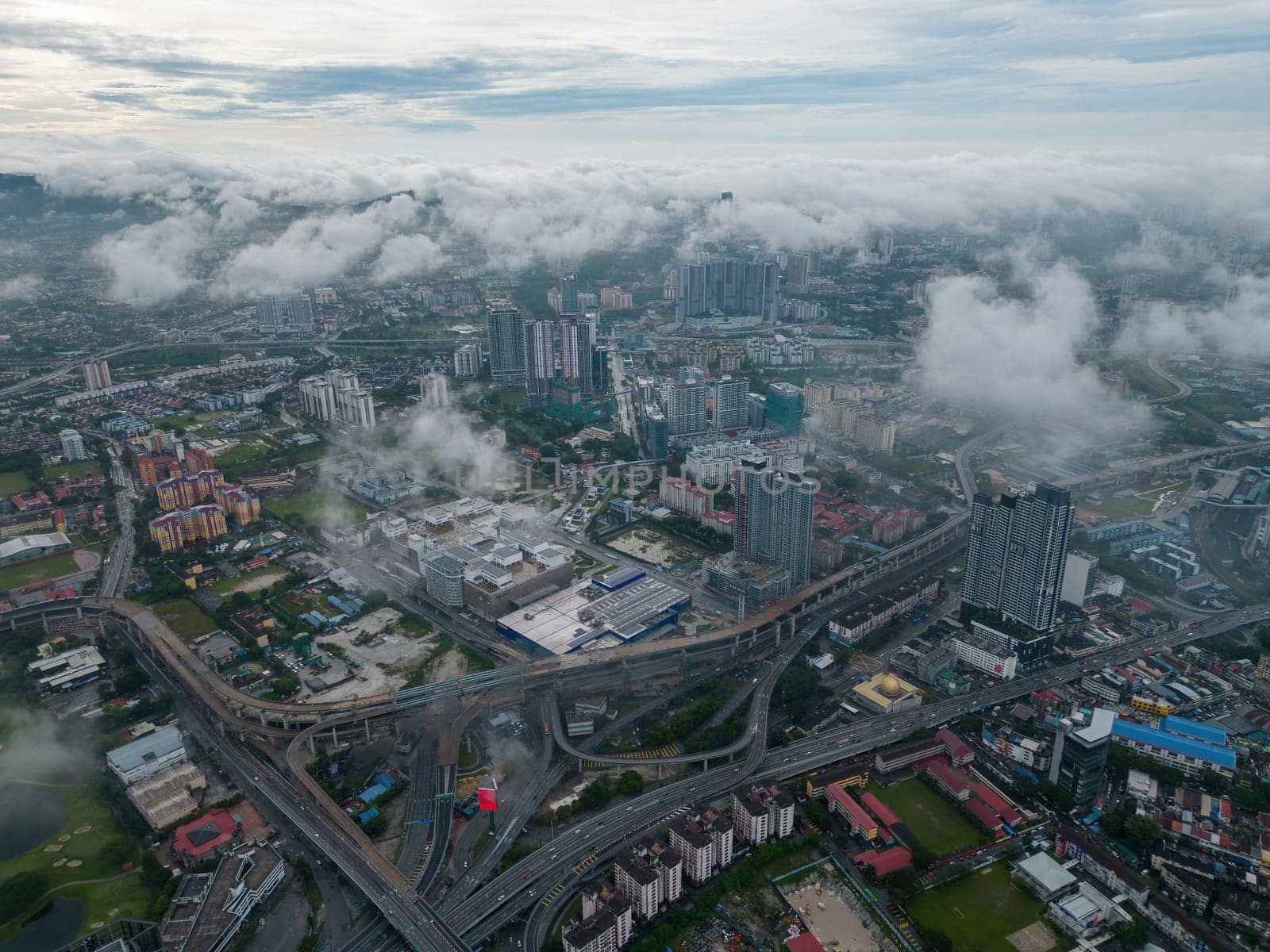 Bukit Bintang, Kuala Lumpur, Malaysia - Dec 03 2022: KL city highways and roads provide a seamless and efficient way for travelers to get around the city