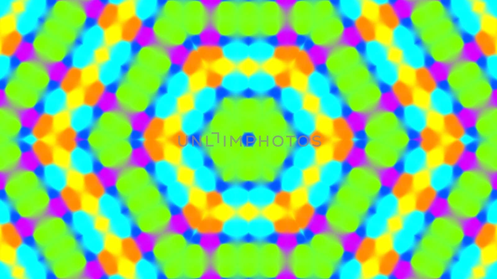 Mosaic kaleidoscopic geometry pattern abstract background. 2D layout illustration