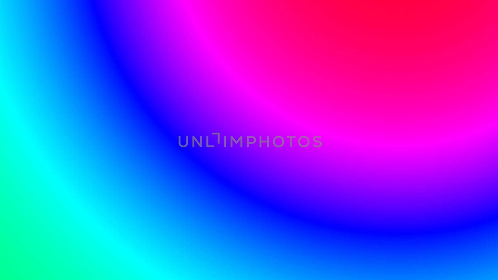 Radial glow rainbow color at bottom right. 2D layout illustration