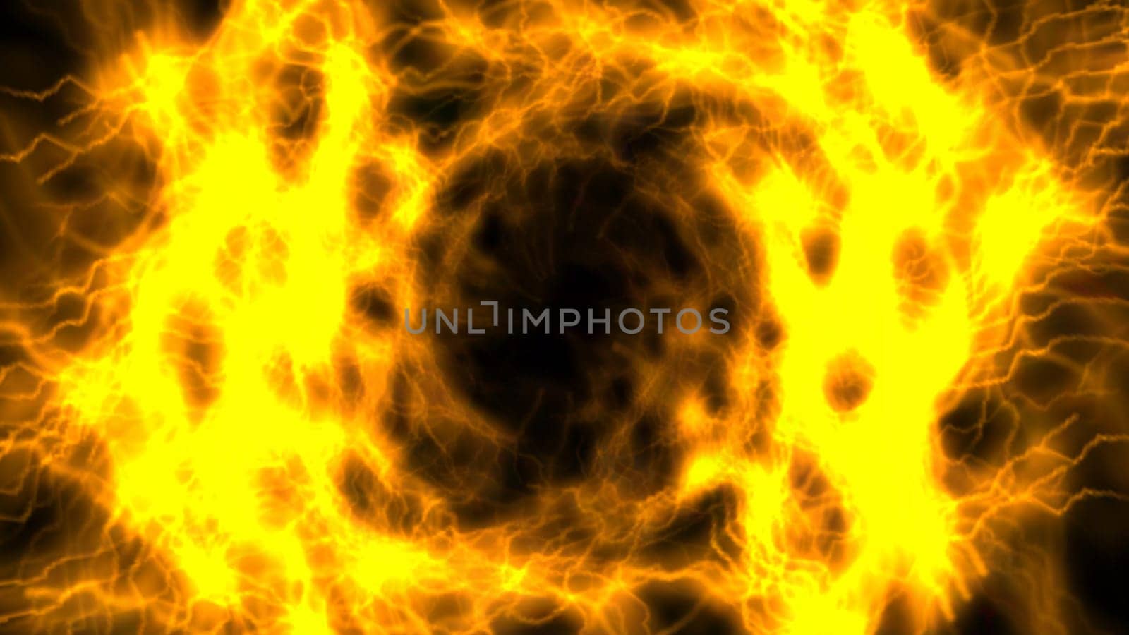 Soft orange color burning in circle pattern. 2D layout illustration