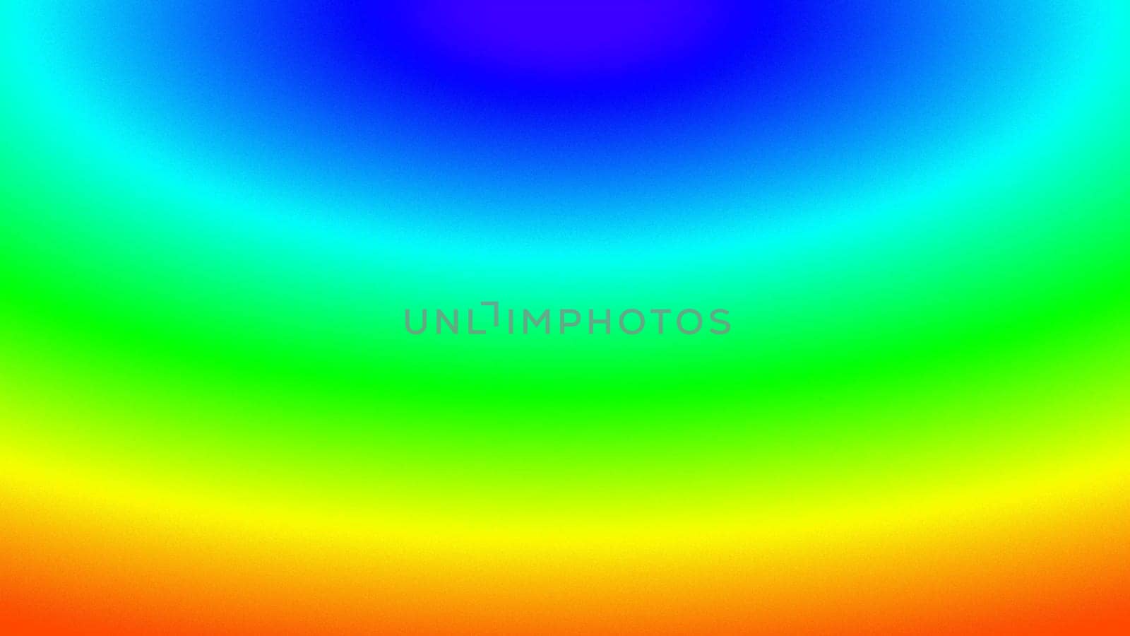 Glow rainbow radial color from upper center. 2D layout illustration