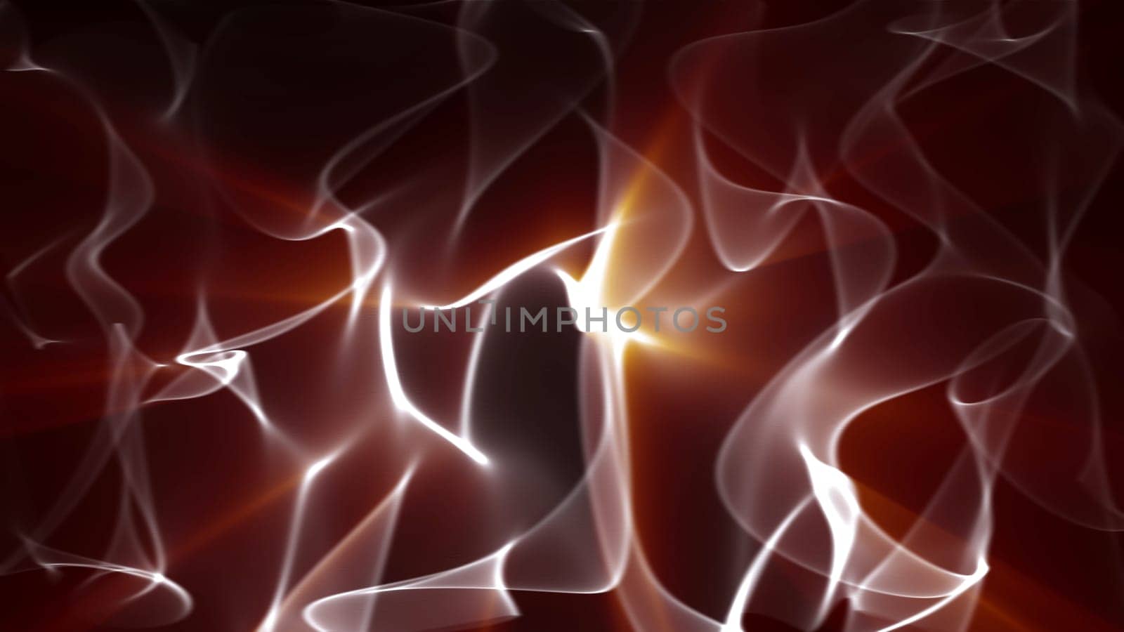Red smoke caustic background with ray background. 2D layout illustration