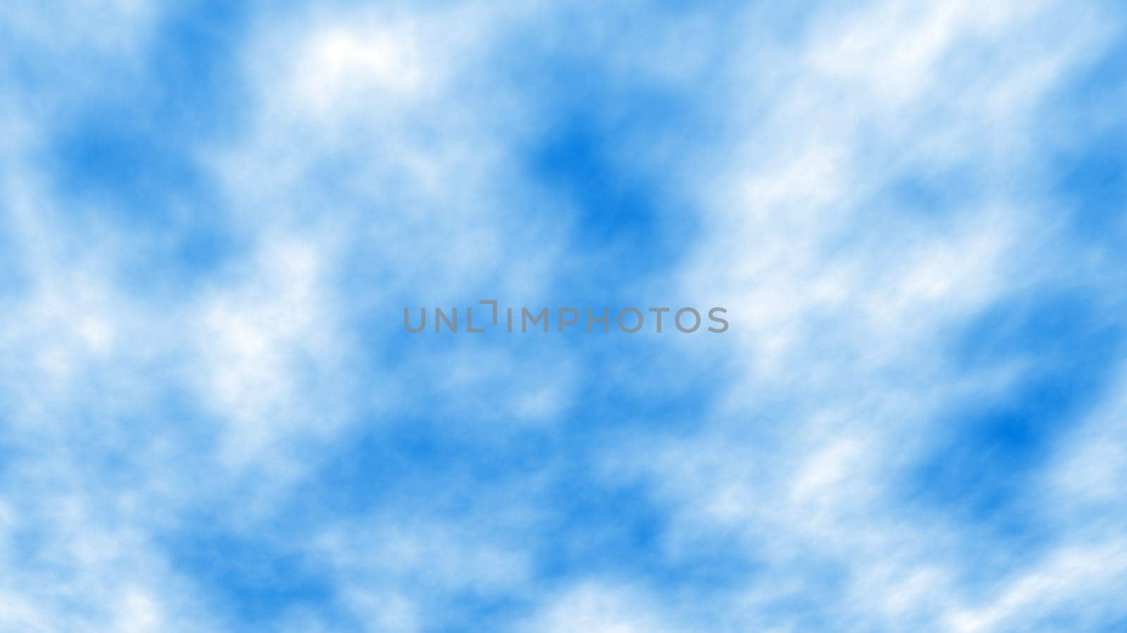 White cloud in blue sky animation background. 2D layout illustration