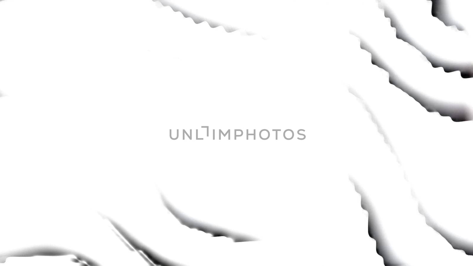 White waves. Computer generated 3d render