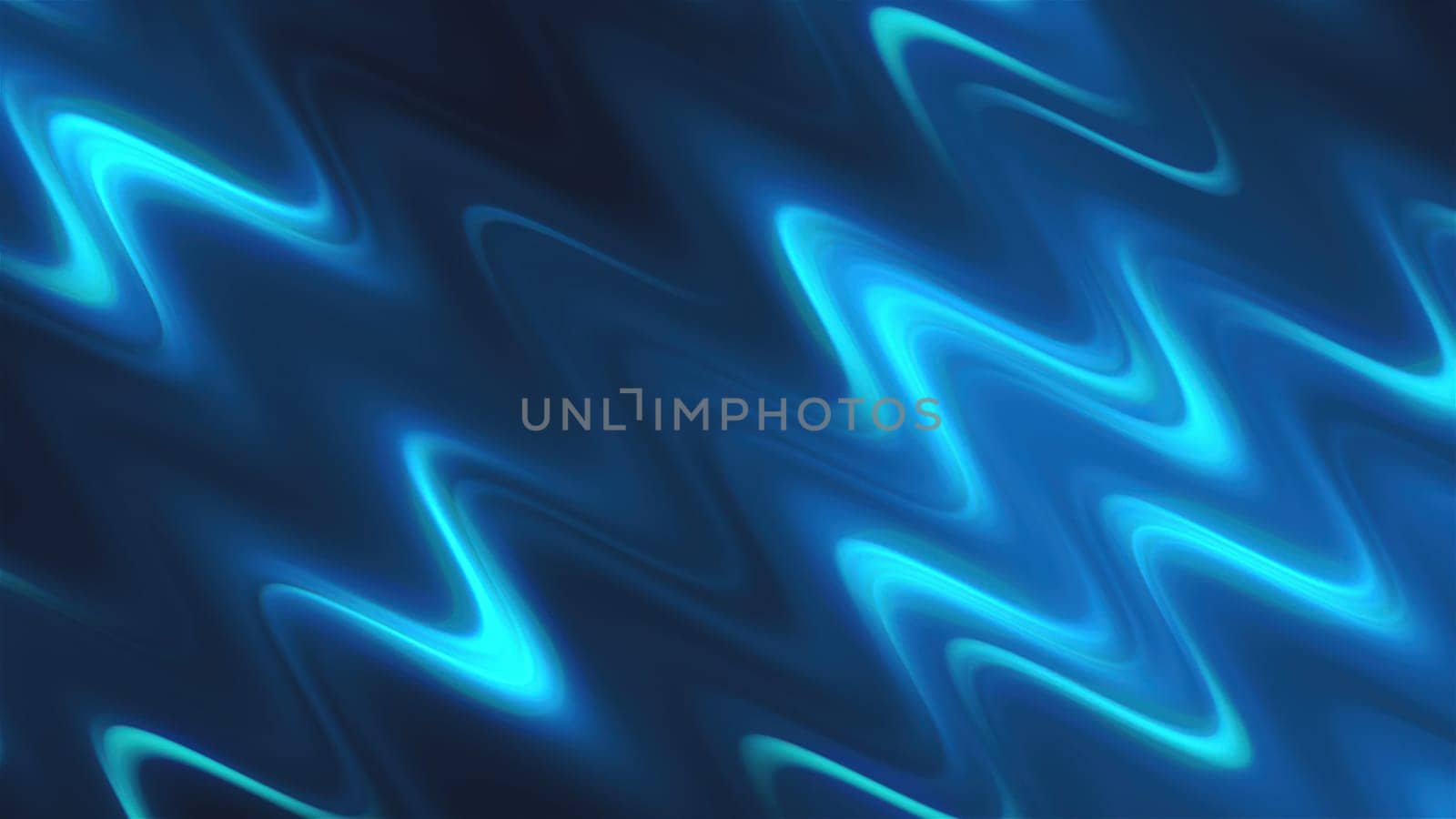 Waving neon lines. Computer generated 3d render