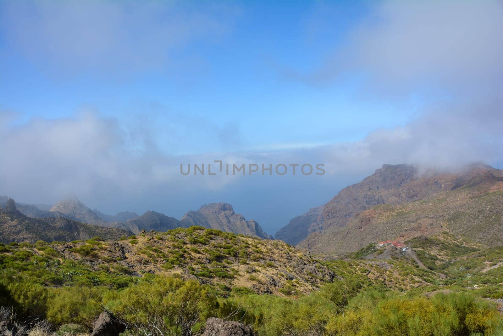 Teno mountains at Masca on the Canary Island of Tenerife, Spain, Europe