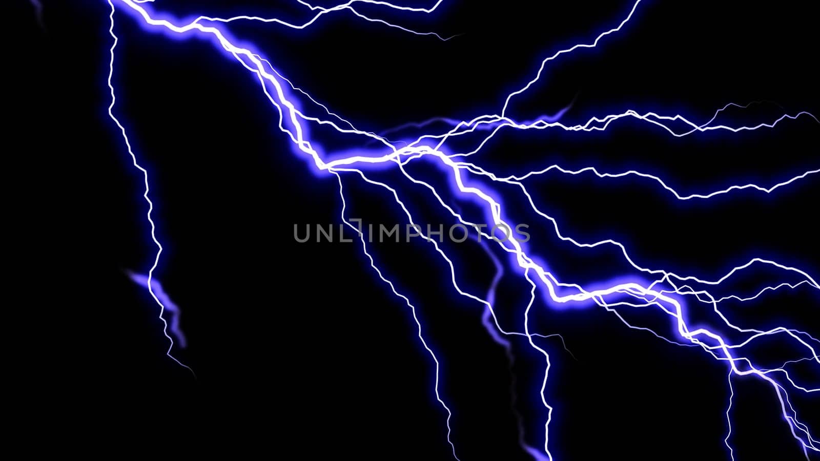 Blue thunder glow zap background. 2D layout illustration