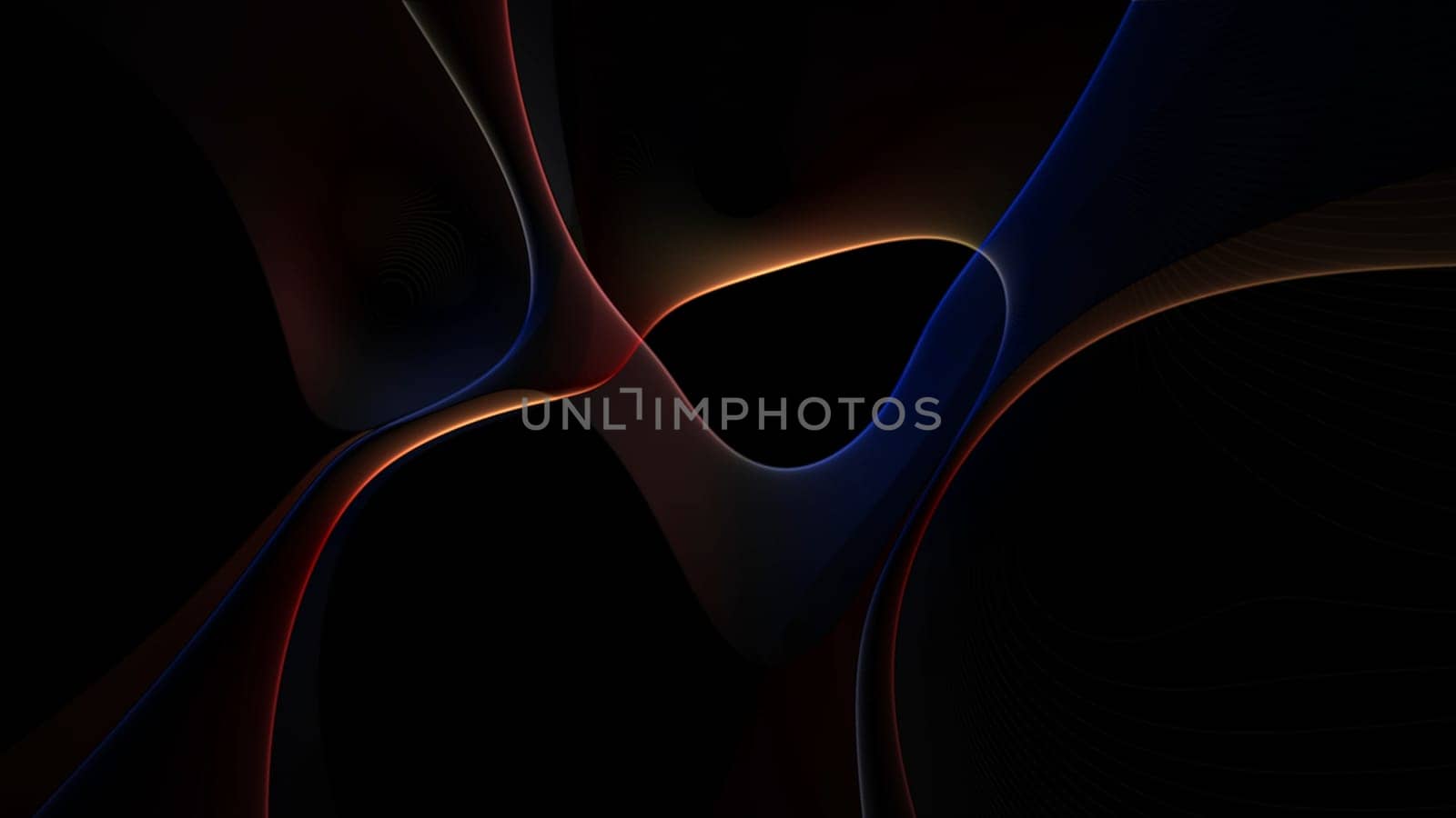 Magic mix curvy abstract background in dark. 2D layout illustration