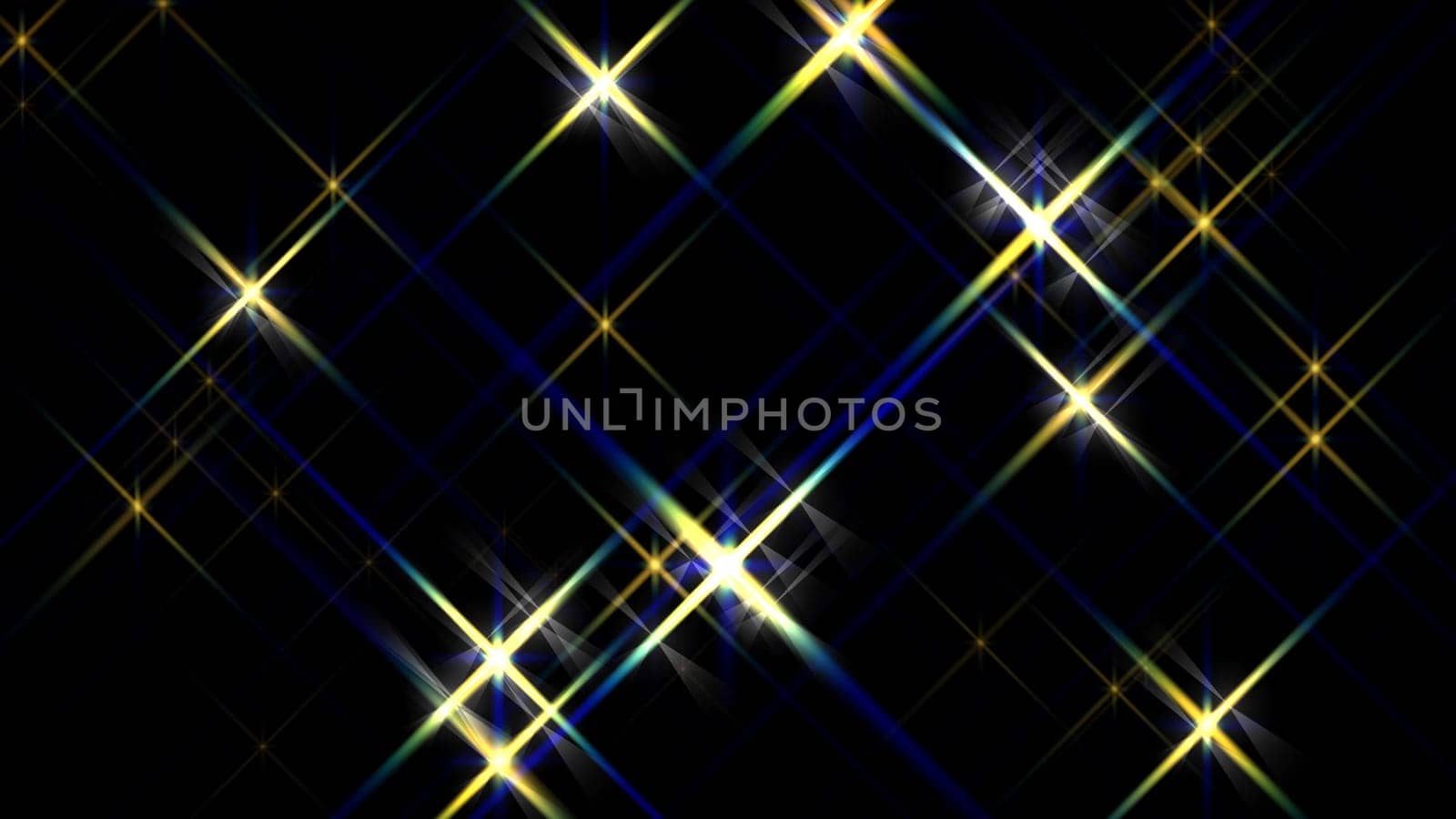 Glittering of star in dark background. 2D layout illustration