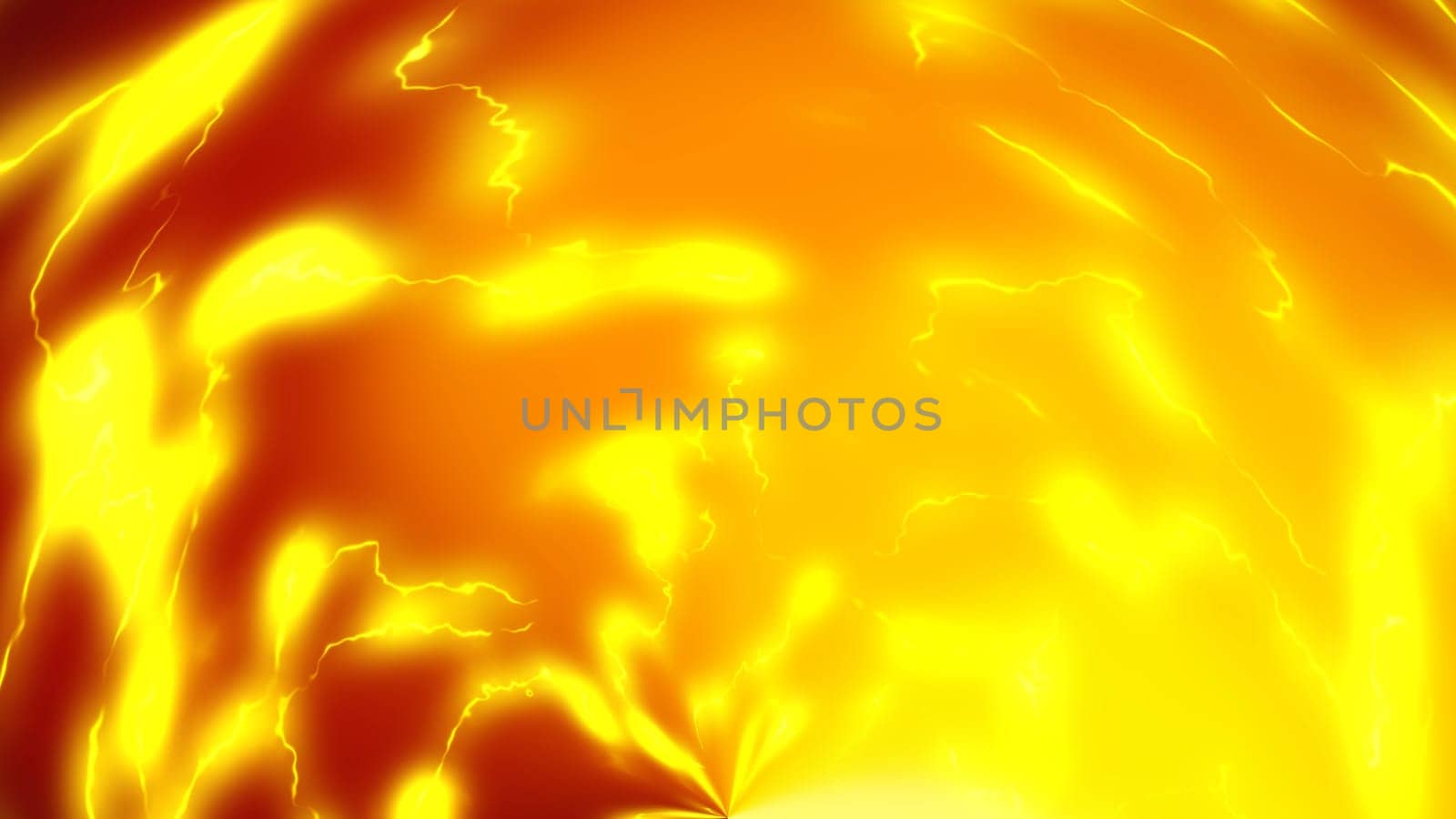 Yellow electric burn gradient backgroud. 2D layout illustration