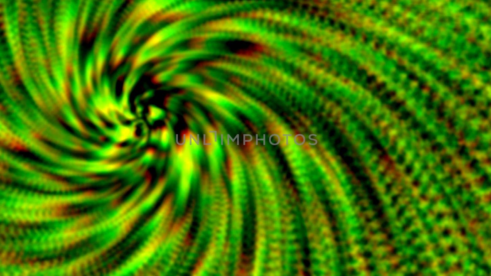 Chrome prism spin background in green. 2D layout illustration